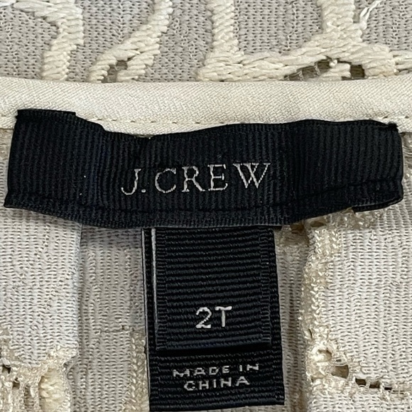 J.Crew 2 Tall sleeveless top  adorable lace like design - Picture 5 of 17
